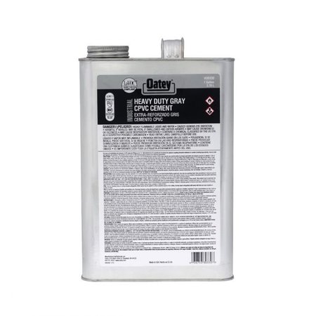 OATEY CPVC Industrial Cement, Solvent, Series EP42, 1 gal, Opaque Liquid, Gray 30330